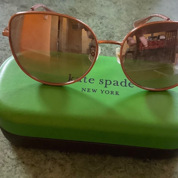 Kate Spade 60mm Cat Eye Sunglasses Rose Gold main image 13